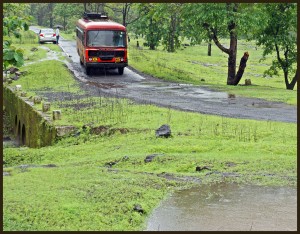 Reaching Kolad by Bus.