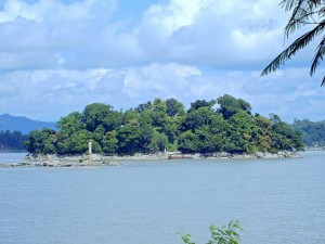 Umananda Temple, on a pretty island in the Brahmaputra