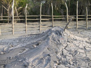 A rare view of a Mud Volcano.