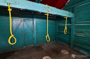 The gallows inside the Cellular Jail