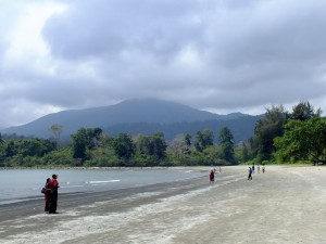 Saddle Peak the highest point in Diglipur as seen at the backdrop from Kalipur beach.