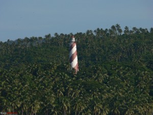 The Light House at North bay Island a popular tourist spot