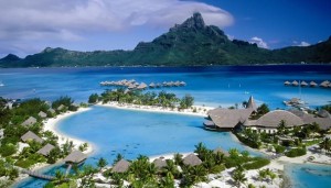 A view of a luxury resort in Havelock Islands