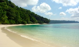A view of a deserted Lalaji beach in Long Islands.