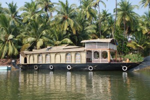 Houseboats on the backwaters of Karli