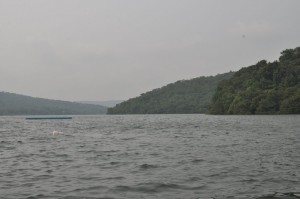 A view of the Dhamapur Lake