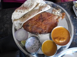 Chaitanya restaurant's  Surmai Thali