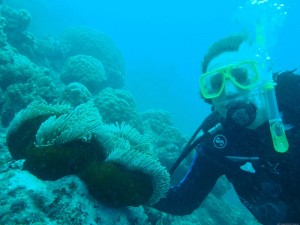 Happy to be clicked underwater