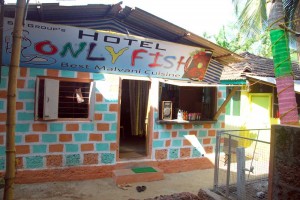 The famous Only Fish restaurant at Malvan Beach