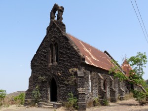 The ancient church built by the British in the 18th century on the way to the fort