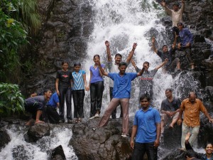 Waterfalls at the Raireshwar fort