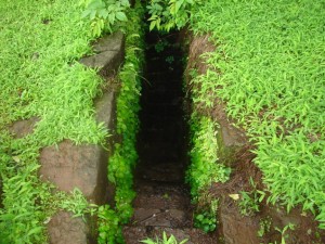 One of secret escape routes at Sudhagad Fort.