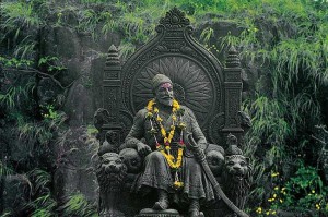 Chhatrapati Shivaji Maharaj statue in Raigad fort.
