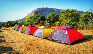 Camping venue at Lohagad Fort