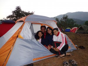 Camping by Mulshi Lake