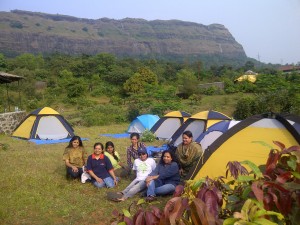 A Campsite during winters